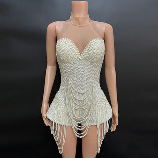 "Pearly White" Romper (READY TO SHIP)