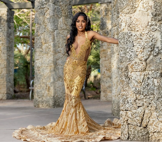 "Radiant Blossom" Gown