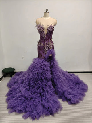 “Italia” Dark Purple Gown