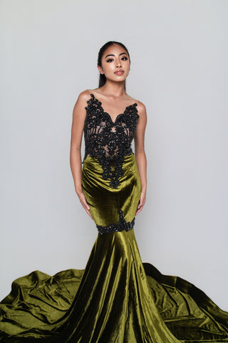 “Aura" (GREEN) Gown (READY TO SHIP)