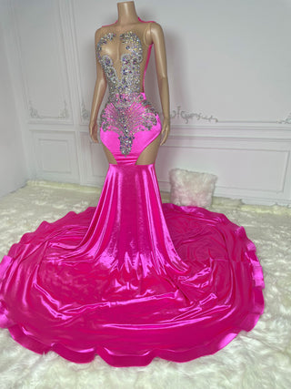 “Pretty Girl” PINK Gown (READY TO SHIP)