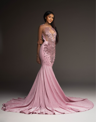 “Onyx” PINK Gown (READY TO SHIP)